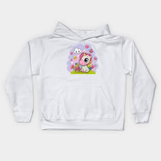 Cute Cartoon Unicorn Kids Hoodie